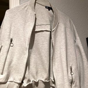 Zara sweater bomber jacket